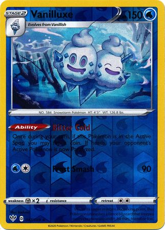 Vanilluxe Rare Reverse Holo Ingl S Huntercard Tcg