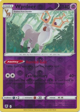 Wyrdeer 069 189 Holo Rare Reverse Holo Inglés HunterCard TCG