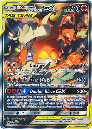 Reshiram & Charizard GX – SM201 – Alternate Art Promo – Español ...