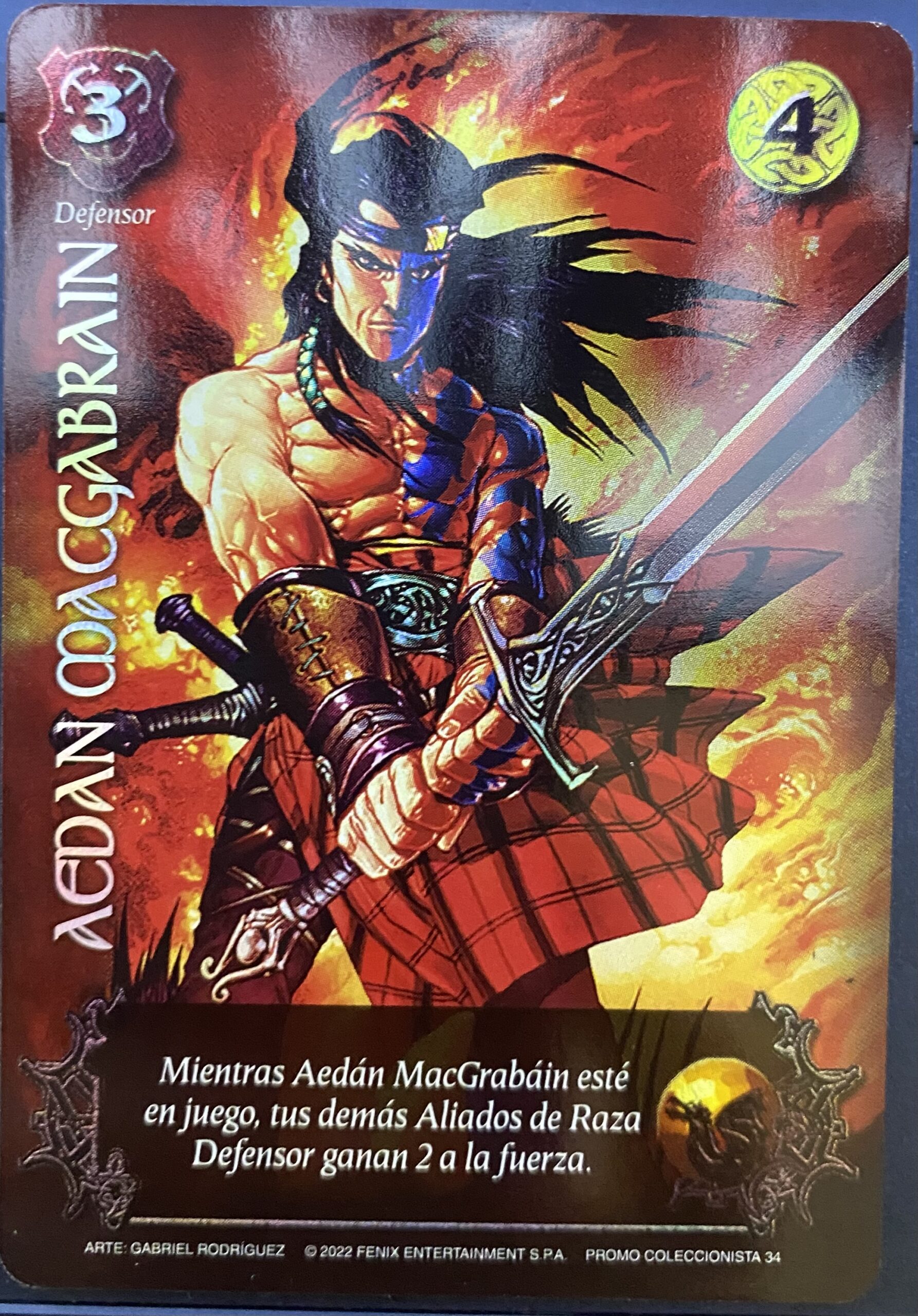 Aedan Macgabrain – Promo Coleccionista 34 – HunterCard TCG