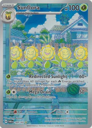 Sunflora – 169/167 – Illustration Rare – Inglés – HunterCard TCG