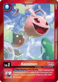 Koromon (Limited Foil) - EX8-001 U - Uncommon