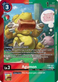 Agumon  (Limited Foil) - EX8-007 U - Uncommon