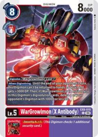 WarGrowlmon (X Antibody) - EX8-015 C - Common