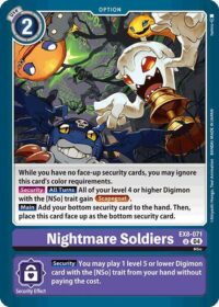 Nightmare Soldiers - EX8-071 U - Uncommon