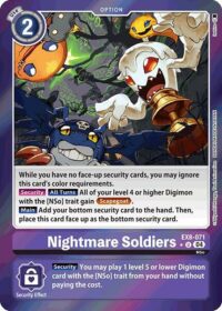 Nightmare Soldiers (Limited Foil) - EX8-071 U - Uncommon