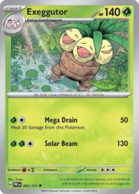 Exeggutor - Uncommon Reverse Holo - 002/131 - Inglés