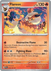 Flareon - Rare Reverse Holo - 013/131 - Inglés