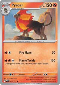 Pyroar - Uncommon Reverse Holo - 016/131 - Inglés