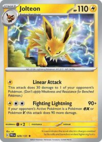 Jolteon - Rare - 029/131 - Inglés