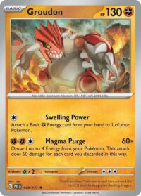 Groudon - Rare Reverse Holo - 049/131 - Inglés