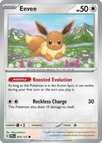 Eevee - Common Reverse Holo - 074/131 - Inglés