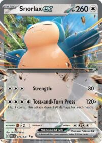 Snorlax ex - Double Rare - 076/131 - Inglés