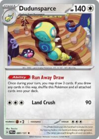 Dudunsparce - Rare Reverse Holo - 080/131 - Inglés