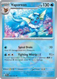 Vaporeon (Poke Ball Pattern) - Rare - 022/131 - Inglés