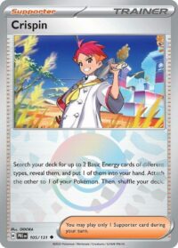 Crispin - 105/131 (Poke Ball Pattern) - Uncommon - 105/131 - Inglés