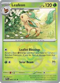 Leafeon (Master Ball Pattern) - Rare - 005/133 - Inglés