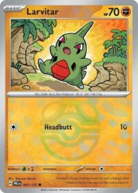 Larvitar (Master Ball Pattern) - Common - 047/131 - Inglés