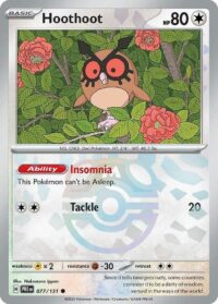 Hoothoot (Master Ball Pattern) - Common - 077/131 - Inglés