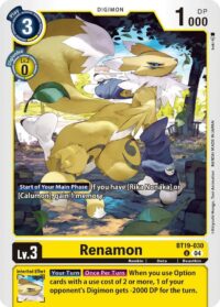 Renamon - BT19-030  - Uncommon