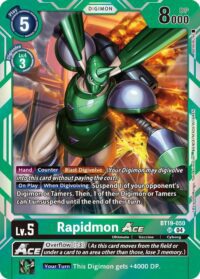 Rapidmon ACE - BT19-050  - Super Rare