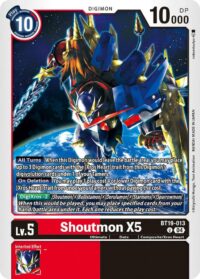 Shoutmon X5 - BT19-013  - Uncommon