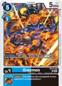 Greymon - BT19-020  - Uncommon