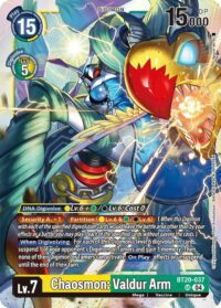 Chaosmon: Valdur Arm - BT20-037  - Super Rare