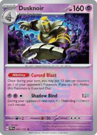 Dusknoir (Master Ball Pattern) - Rare - 037/131 - Inglés