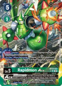 Rapidmon ACE (Alternate Art) - BT19-050  - Super Rare