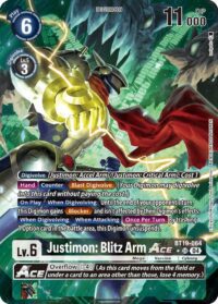 Justimon: Blitz Arm ACE (Alternate Art) - BT19-064  - Super Rare