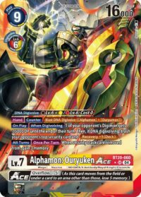 Alphamon: Ouryuken ACE (Alternate Art) - BT20-060  - Super Rare