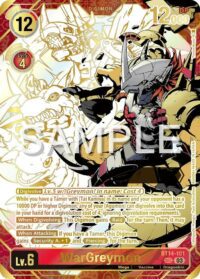 WarGreymon (Rare Pull) - BT14-101  - Secret Rare [Serial Number 299/300]