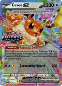 Eevee ex - 075/131 (Prismatic Evolutions Stamp) - Promo - Español