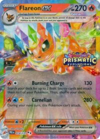 Flareon ex - 014/131 (Prismatic Evolutions Stamp) - Promo -  Inglés (Sellado)