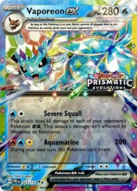 Vaporeon ex - 023/131 (Prismatic Evolutions Stamp) - Promo - Español