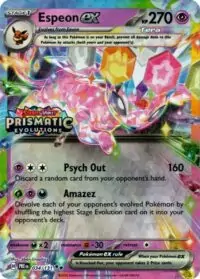 Espeon ex - 034/131 (Prismatic Evolutions Stamp) - Promo -  Inglés (Sellado)