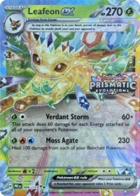 Leafeon ex - 006/131 (Prismatic Evolutions Stamp) - Promo -  Inglés (Sellado)