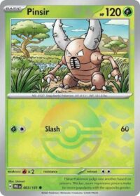 Pinsir - 003/131 - Common Pokeball Reverse Holo - Inglés