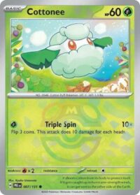 Cottonee - 007/131 - Common Master Ball Reverse Holo - Inglés