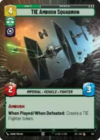 TIE Ambush Squadron (Hyperspace Foil) - 821 - Common - JTL - Español